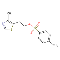 Chemical structure of 2-(4-methyl-1,3-thiazol-5-yl)ethyl 4-methylbenzene-1-sulfonate - CSSB00010977792