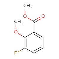 Chemical structure of methyl 3-fluoro-2-methoxybenzoate - CSSB00000061618