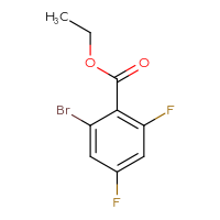 Chemical structure of ethyl 2-bromo-4,6-difluorobenzoate - CSSB00015861375