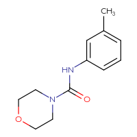 Chemical structure of N-(3-methylphenyl)morpholine-4-carboxamide - CSSB00000253983