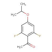 Chemical structure of 1-[2,6-difluoro-4-(propan-2-yloxy)phenyl]ethan-1-one - CSSB06262203652