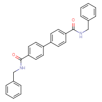 Chemical structure of N4,N4'-dibenzyl-[1,1'-biphenyl]-4,4'-dicarboxamide - CSSB00121650957