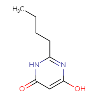 Chemical structure of 2-butyl-6-hydroxy-3,4-dihydropyrimidin-4-one - CSSB00012002493