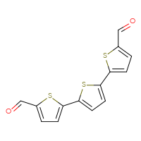 Chemical structure of 5'-(5-formylthiophen-2-yl)-[2,2'-bithiophene]-5-carbaldehyde - CSSB00032003996