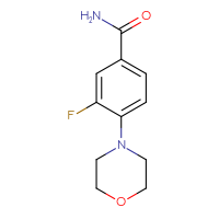 Chemical structure of 3-fluoro-4-(morpholin-4-yl)benzamide - CSSB00093639367