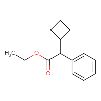 Chemical structure of ethyl 2-cyclobutyl-2-phenylacetate - CSSB14962341432