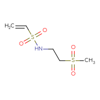 Chemical structure of N-(2-methanesulfonylethyl)ethene-1-sulfonamide - CSSB00153707353