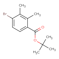 Chemical structure of tert-butyl 4-bromo-2,3-dimethylbenzoate - CSSB15015940046