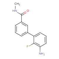 Chemical structure of 3'-amino-2'-fluoro-N-methyl-[1,1'-biphenyl]-3-carboxamide - CSSB06584418662