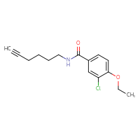 Chemical structure of 3-chloro-4-ethoxy-N-(hex-5-yn-1-yl)benzamide - CSSB06982951521