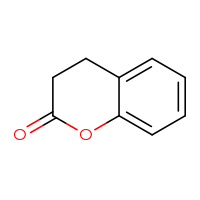 Chemical structure of 3,4-dihydro-2H-1-benzopyran-2-one - CSSB00011216154