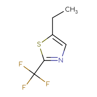 Chemical structure of 5-ethyl-2-(trifluoromethyl)-1,3-thiazole - CSSB00013084692