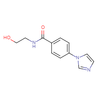 Chemical structure of N-(2-hydroxyethyl)-4-(1H-imidazol-1-yl)benzamide - CSSB00025732207
