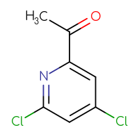 Chemical structure of 1-(4,6-dichloropyridin-2-yl)ethan-1-one - CSSB00009878542