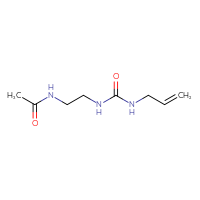 Chemical structure of N-(2-{[(prop-2-en-1-yl)carbamoyl]amino}ethyl)acetamide - CSSB00018617795