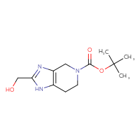 Chemical structure of tert-butyl 2-(hydroxymethyl)-1H,4H,5H,6H,7H-imidazo[4,5-c]pyridine-5-carboxylate - CSSB00103154969