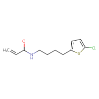 Chemical structure of N-[4-(5-chlorothiophen-2-yl)butyl]prop-2-enamide - CSSB01992477279