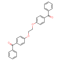 Chemical structure of {4-[2-(4-benzoylphenoxy)ethoxy]phenyl}(phenyl)methanone - CSSB00025712391