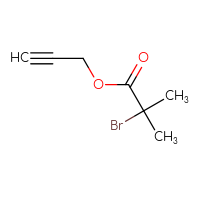 Chemical structure of prop-2-yn-1-yl 2-bromo-2-methylpropanoate - CSSB00010761823