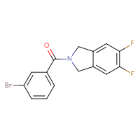 Chemical structure of 2-(3-bromobenzoyl)-5,6-difluoro-2,3-dihydro-1H-isoindole - CSSB02042296123