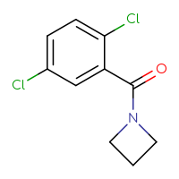 Chemical structure of 1-(2,5-dichlorobenzoyl)azetidine - CSSB00037468317