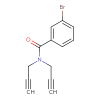 Chemical structure of 3-bromo-N,N-bis(prop-2-yn-1-yl)benzamide - CSSB00024181363