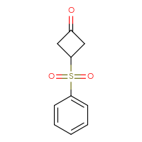 Chemical structure of 3-(benzenesulfonyl)cyclobutan-1-one - CSSB00016062900