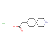 Chemical structure of 2-{3-azaspiro[5.5]undecan-9-yl}acetic acid hydrochloride - CSSS00132301949