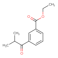 Chemical structure of ethyl 3-(2-methylpropanoyl)benzoate - CSSB00011085506