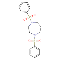 Chemical structure of 1,4-bis(benzenesulfonyl)-1,4-diazepane - CSSB00027060057