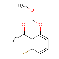 Chemical structure of 1-[2-fluoro-6-(methoxymethoxy)phenyl]ethan-1-one - CSSB09893385495