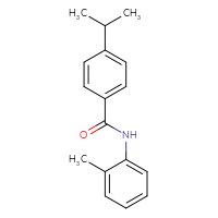 Chemical structure of N-(2-methylphenyl)-4-(propan-2-yl)benzamide - CSSB00046086728