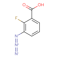 Chemical structure of 3-azido-2-fluorobenzoic acid - CSSB03551439048