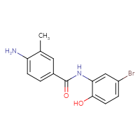 Chemical structure of 4-amino-N-(5-bromo-2-hydroxyphenyl)-3-methylbenzamide - CSSB00000719239