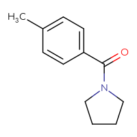Chemical structure of 1-(4-methylbenzoyl)pyrrolidine - CSSB00000158167