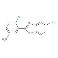 Chemical structure of 4-chloro-3-(5-methyl-1,3-benzoxazol-2-yl)aniline - CSSB00000595961