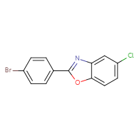 Chemical structure of 2-(4-bromophenyl)-5-chloro-1,3-benzoxazole - CSSB00015185552