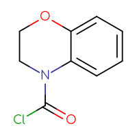 Chemical structure of 3,4-dihydro-2H-1,4-benzoxazine-4-carbonyl chloride - CSSB06377755175