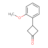 Chemical structure of 3-(2-methoxyphenyl)cyclobutan-1-one - CSSB00000741332
