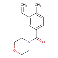Chemical structure of 4-(3-ethenyl-4-methylbenzoyl)morpholine - CSSB03219875564