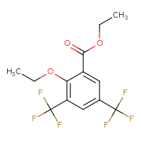 Chemical structure of ethyl 2-ethoxy-3,5-bis(trifluoromethyl)benzoate - CSSB06835378504