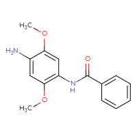 Chemical structure of N-(4-amino-2,5-dimethoxyphenyl)benzamide - CSSB00000024334