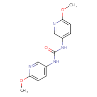 Chemical structure of 1,3-bis(6-methoxypyridin-3-yl)urea - CSSB00000744702