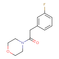 Chemical structure of 2-(3-fluorophenyl)-1-(morpholin-4-yl)ethan-1-one - CSSB00000252223
