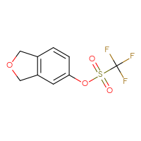 Chemical structure of 1,3-dihydro-2-benzofuran-5-yl trifluoromethanesulfonate - CSSB21029420985