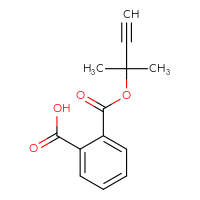 Chemical structure of 2-{[(2-methylbut-3-yn-2-yl)oxy]carbonyl}benzoic acid - CSSB00020586291