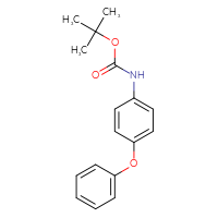 Chemical structure of tert-butyl N-(4-phenoxyphenyl)carbamate - CSSB00012224256