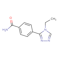 Chemical structure of 4-(4-ethyl-4H-1,2,4-triazol-3-yl)benzamide - CSSB02270737554