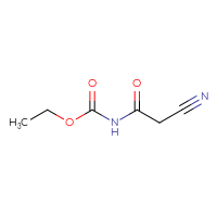 Chemical structure of ethyl N-(2-cyanoacetyl)carbamate - CSSB00000034235