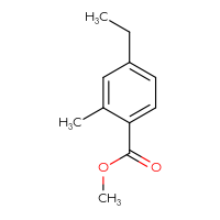 Chemical structure of methyl 4-ethyl-2-methylbenzoate - CSSB00011002287